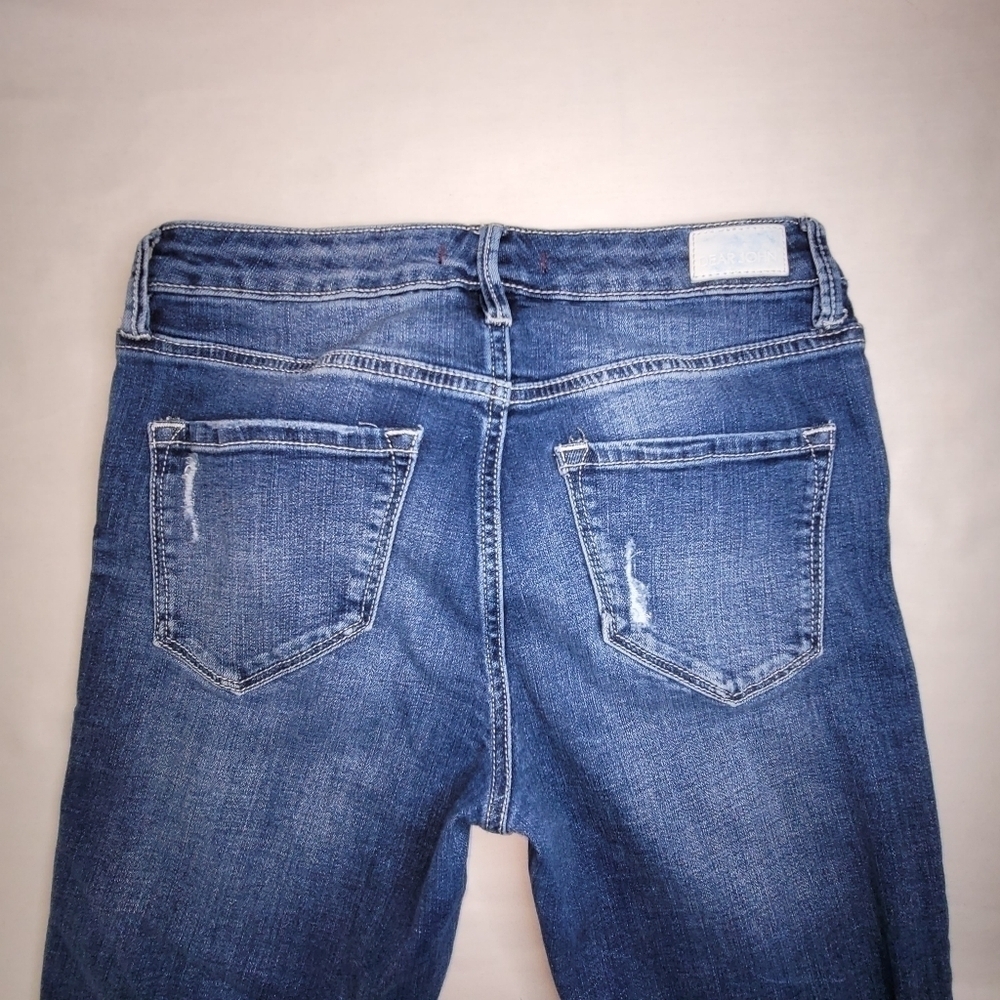 Dear John Gisele High-waisted Skinny Distressed Raw Hem Women's Jeans Size 25 - Picture 4 of 12